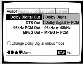 PIONEER DV-575A - Die Cursor-Taste () drücken, um das Menu einzugeben. - 1