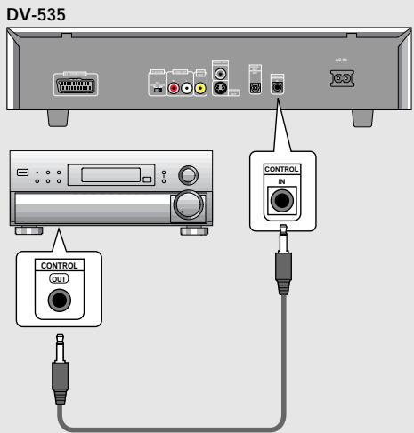 PIONEER DV-575A - Anschluß des Systemsteuerkabels - 1