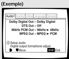 PIONEER DV-575A - Lors des tout premiers réglages - 2