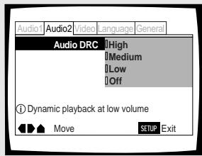 PIONEER DV-575A - Einstellen des Dynamikbereichs für die Audio-Wiedergabe - DVD - 1