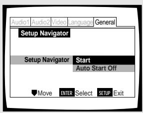 PIONEER DV-575A - Appuyez sur la touche SETUP. - 1