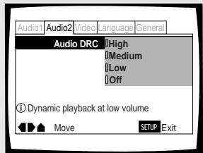 PIONEER DV-575A - Réglage de la dynamique sonore - DVD - 1