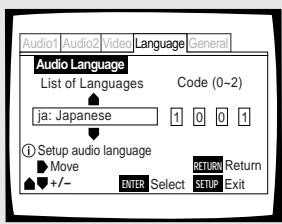 PIONEER DV-575A - Die Cursor-Tasten zur Wahl von [Other] verwenden, dann die ENTER-Taste drücken. - 1