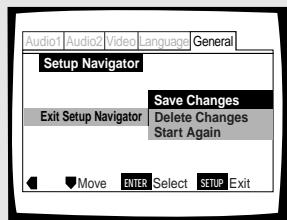 PIONEER DV-575A - Bestätigkeiten der Einstellungen - 1