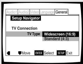 PIONEER DV-575A - Format de l'image sur le téléviseur - 1