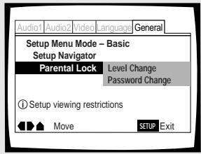 PIONEER DV-575A - Eingabe der Eltern-Sperrstufe -DVD - 1
