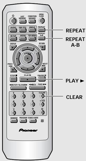 PIONEER DV-575A - Répétition de la lecture - 1