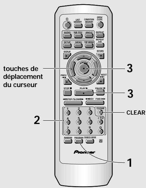 PIONEER DV-575A - Programmation de la lecture d'un Video CD ou d'un CD - 1