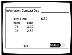 PIONEER DV-575A - Informations sur le DVD - 1