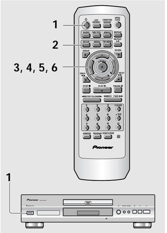 PIONEER DV-575A - Lors des tout premiers réglages - 1