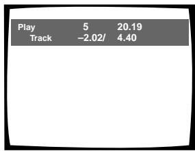 PIONEER DV-575A - Information sur les plages musicales: - 1