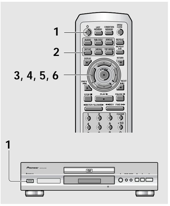 PIONEER DV-575A - Anfangseinstellungen - 1