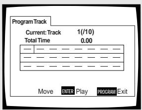 PIONEER DV-575A - Die PROGRAM-Taste drucken. - 1