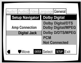 PIONEER DV-575A - Durchführung der Digital-Audioanschlüsse an einem AV-Veränder oder Dekoder - 1