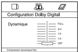 THOMSON 115H - Menu Configuration Dolby Digital - 2
