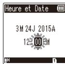 OLYMPUS WS-852 - Configuration de la date et de l'heure [Heure et Date] - 3