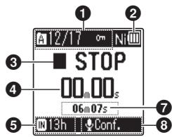 OLYMPUS WS-852 - Affichage (Mode Simple) - 2