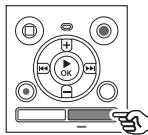 OLYMPUS WS-852 - Appuyez sur la touche CALENDAR/SCENE pendant que l'enregistreur vocal est en mode d'arrêt. - 1