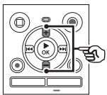 OLYMPUS WS-852 - Appuyez sur la touche + ou -. - 1