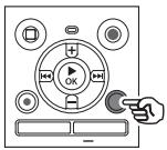 OLYMPUS WS-852 - Appuyez sur la touche FOLDER/INDEX pendant que l'enregistreur vocal est en mode d'arrêt. - 1