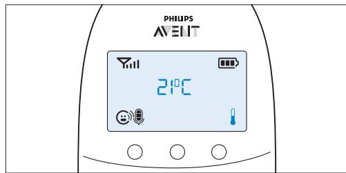 PHILIPS AVENT ECOUTE BEBE SCD860/01 - Temperatura - 1