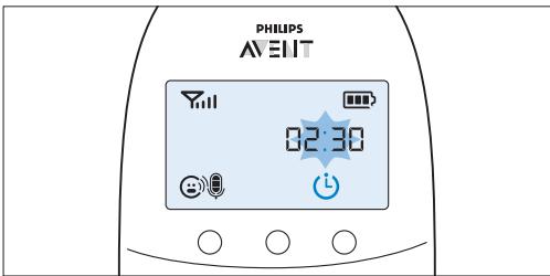 PHILIPS AVENT ECOUTE BEBE SCD860/01 - Einstellen und Verwenden des Feed-Timers - 1