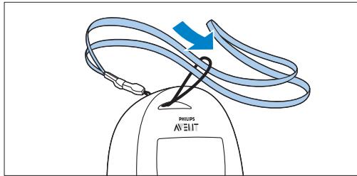 PHILIPS AVENT ECOUTE BEBE SCD860/01 - Connecting the neck strap - 2