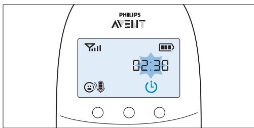 PHILIPS AVENT ECOUTE BEBE SCD860/01 - Réglage et utilisation du minuteur repas - 1