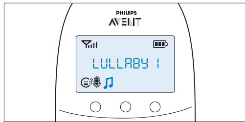 PHILIPS AVENT ECOUTE BEBE SCD860/01 - Valg af vuggevise - 1