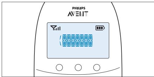 PHILIPS AVENT ECOUTE BEBE SCD860/01 - Einstellen der Lautstärke - 1