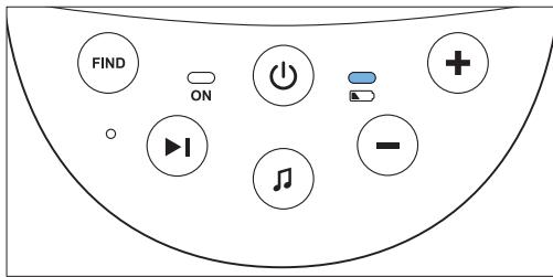 PHILIPS AVENT ECOUTE BEBE SCD860/01 - Spia dello stato della batteria - 1