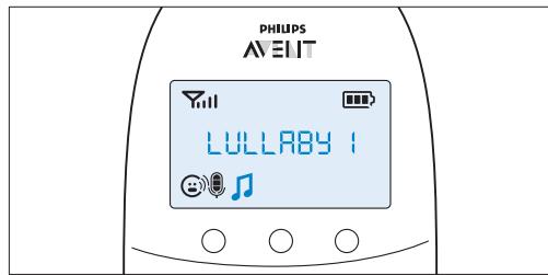 PHILIPS AVENT ECOUTE BEBE SCD860/01 - Ninni seçilmesi - 1