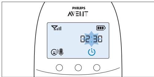 PHILIPS AVENT ECOUTE BEBE SCD860/01 - Setting and using the feed timer - 1
