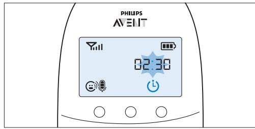PHILIPS AVENT ECOUTE BEBE SCD860/01 - De voedingstimer instellen en gebruiken - 1
