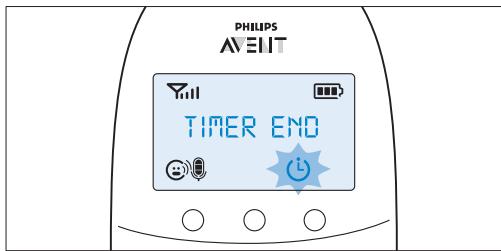 PHILIPS AVENT ECOUTE BEBE SCD860/01 - Ajuste y uso del temporizador de alimentación - 2