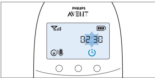 PHILIPS AVENT ECOUTE BEBE SCD860/01 - Póθμiση και χρήση του υρονδιακόπτη ταιμος - 1