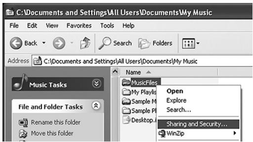 TEAC AI101DA - Copy files to the "Shared Music" folder in "Shared Documents". - 2