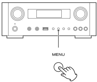TEAC AI101DA - Open "Setup Menu" by pressing the MENU button. - 1