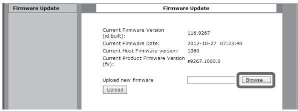 TEAC AI101DA - Haga clic en Browse (examinar)... y después seleccione el archivo de "firmware" (.fw) deseado. - 1