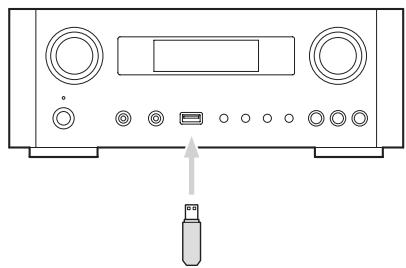TEAC AI101DA - Branchez une clé USB au port USB de l'unité. - 1