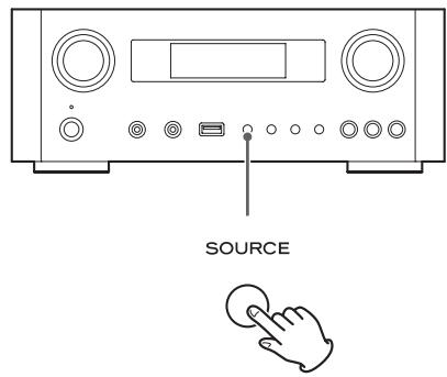 TEAC AI101DA - Press the SOURCE button repeatedly to select "USB Audio In". - 1