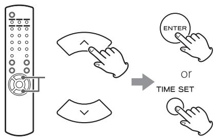 TEAC AI101DA - Press the scroll buttons (^/∨) to set the minute value, and press the ENTER button. - 1