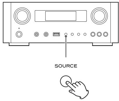 TEAC AI101DA - Pulse el botón SOURCE repetidamente para seleccionar "USB Audio In". - 1