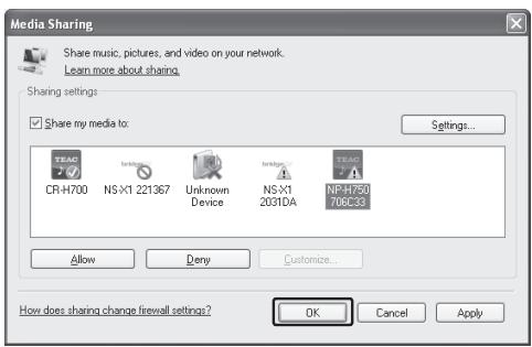 TEAC AI101DA - Click "OK". - 1
