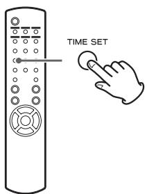 TEAC AI101DA - Pulse el botón TIME SET. - 1