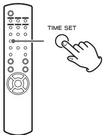 TEAC AI101DA - Appuyez sur la touche TIME SET. - 1