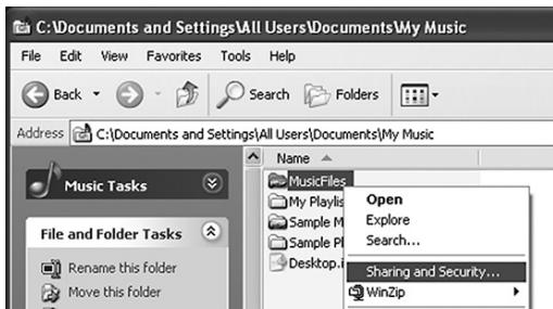 TEAC AI301DA - Copy files to the "Shared Music" folder in "Shared Documents". - 2