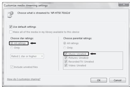 TEAC AI301DA - Setting Windows Media Player 12 - 3