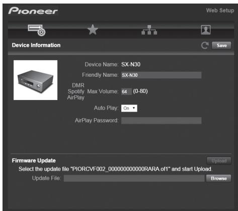 PIONEER A70 DA K  -  A70 DA S - Mémorisation d'une station à l'aide d'un PC - 1