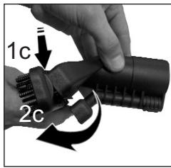 VAPORETTO PRO 70 - MONTAGE DES RACLETtes (C1 - C2 - C3) SUR LA BROSSE MULTIFONCTIONS (C) - 2